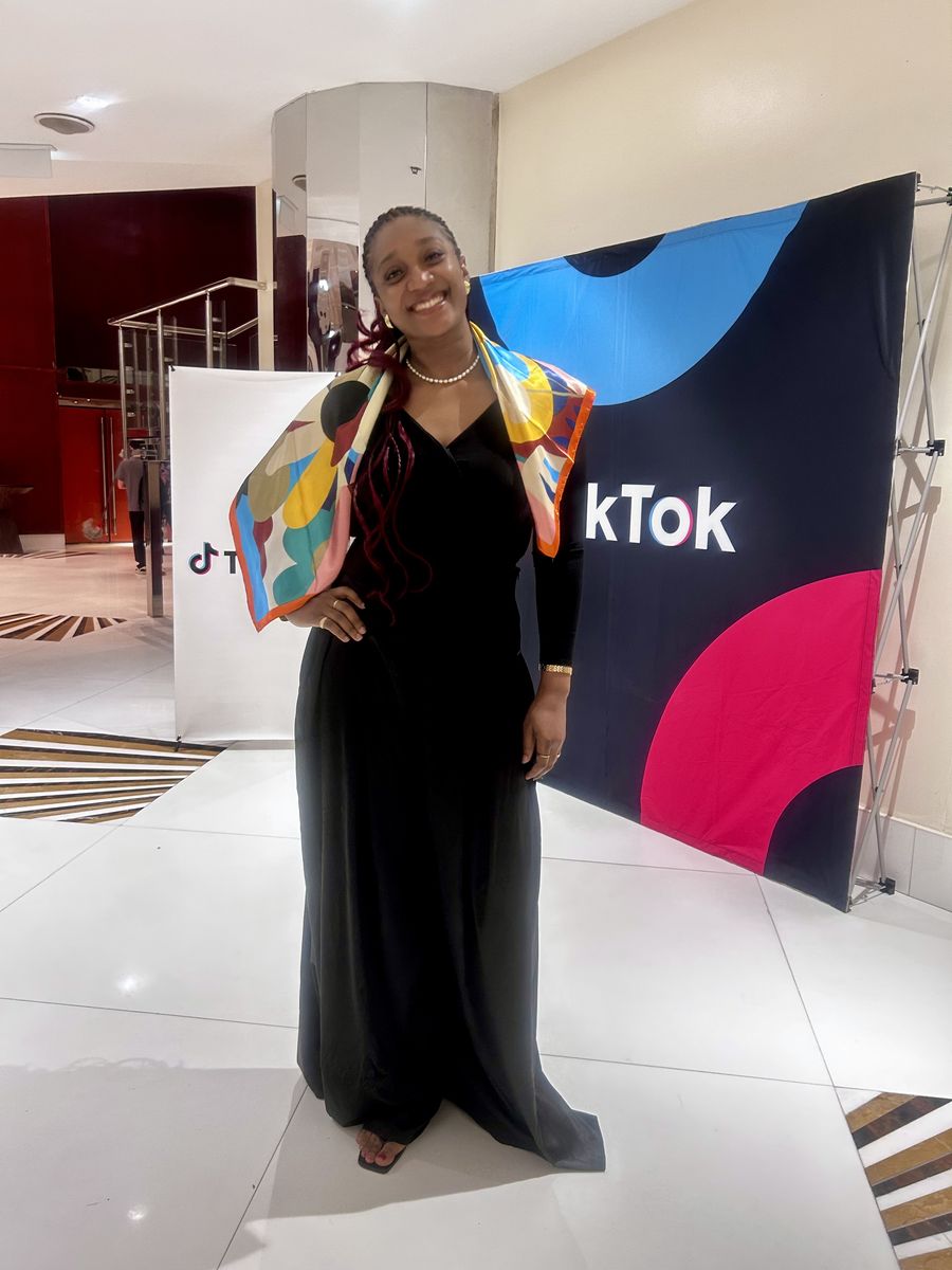 Nancy-Olive at a TikTok event